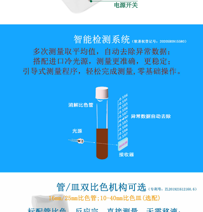 RB-760S型COD氨氮總磷總氮濁度懸浮物分析儀多參數(shù)水質(zhì)快速測定儀功能特點